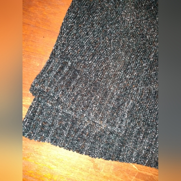 Retro Penningtons Black Cowl Neck Sweater, Size 5X, Y2K, Fringe - Picture 6 of 8